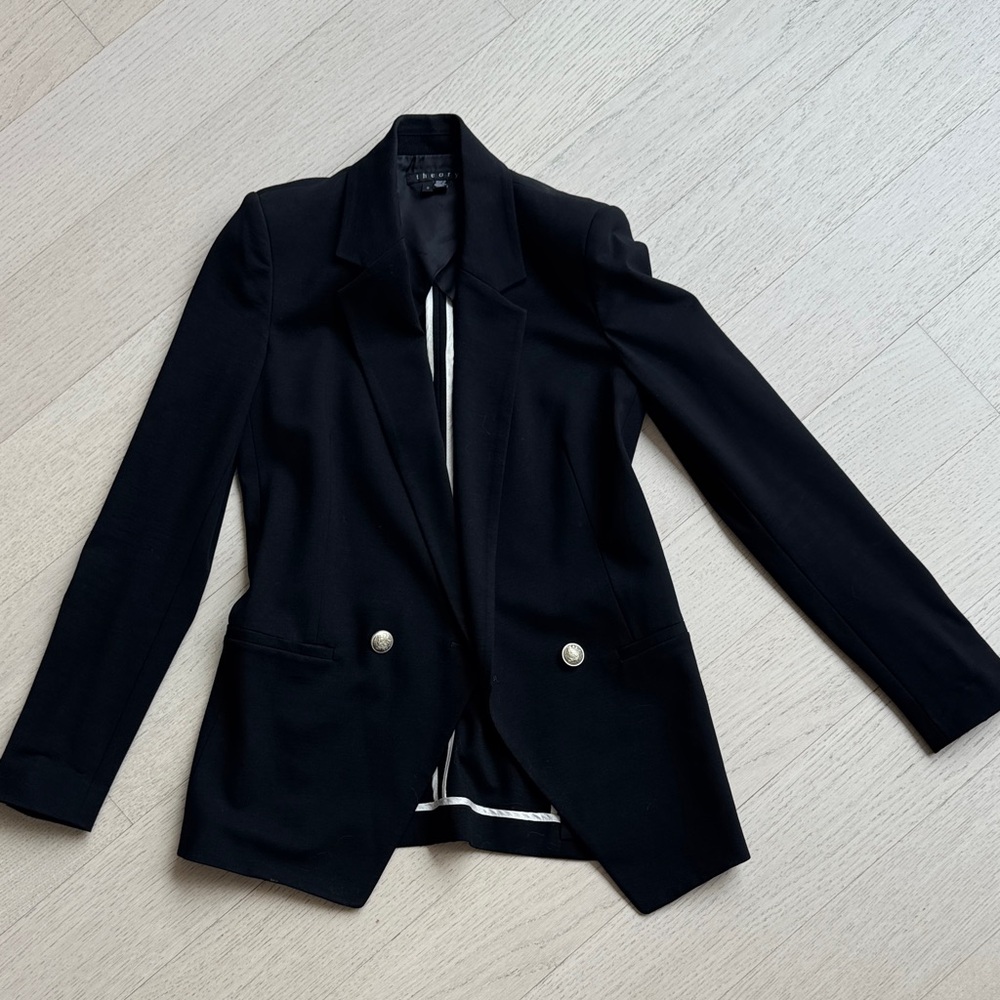 Theory Black Blazer Classic Tailoring